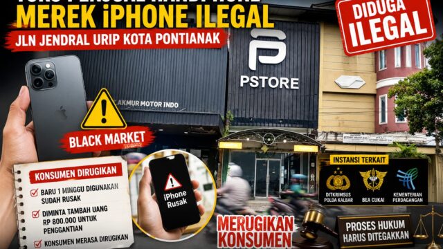 Diduga Jual iPhone Black Market, Toko P Store Pontianak Dilaporkan Rugikan Konsumen