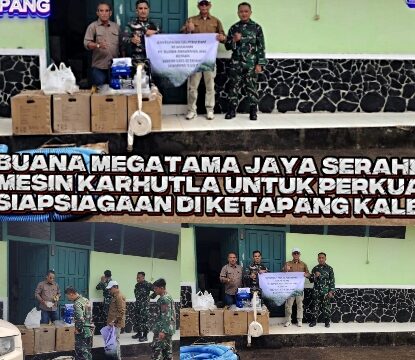 Cegah Karhutla Meluas, PT Buana Megatama Jaya Tambah Sarana Penanggulangan untuk Kodim 1203/Ketapang